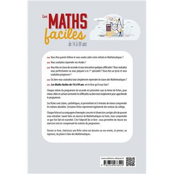 Les maths faciles de 14 à 99 ans