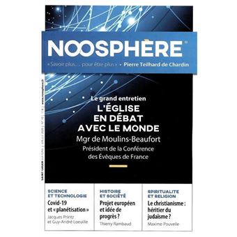 Noosphère N°10 Juillet 2020 - L'Eglise en débat avec le monde