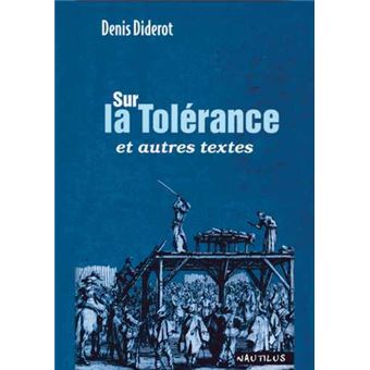 Sur la tolérance