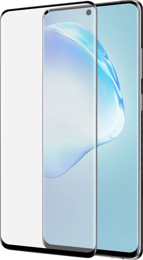 Azuri Curved Tempered Glass met Zwarte Rand voor Samsung S20+