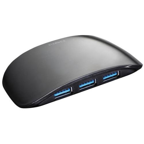Câble Adaptateur Vivanco Câble Usb 3.0 Hub 4 Ports Avec Cordon D'Alimentation 5V