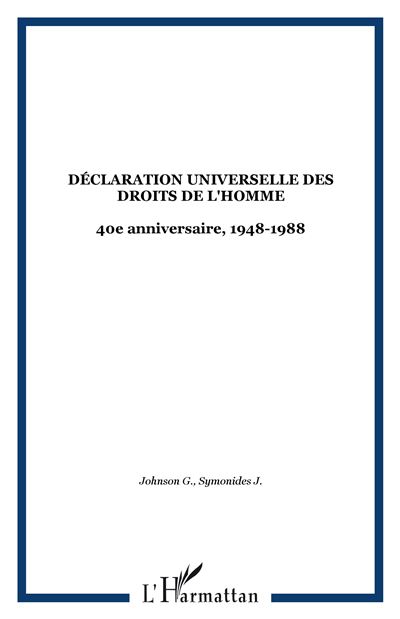 Declaration univeau droits de l'homme