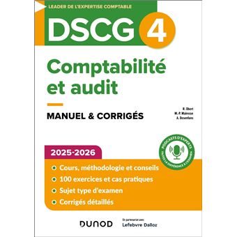 DSCG 4 - Comptabilité et audit - Manuel 2025-2026