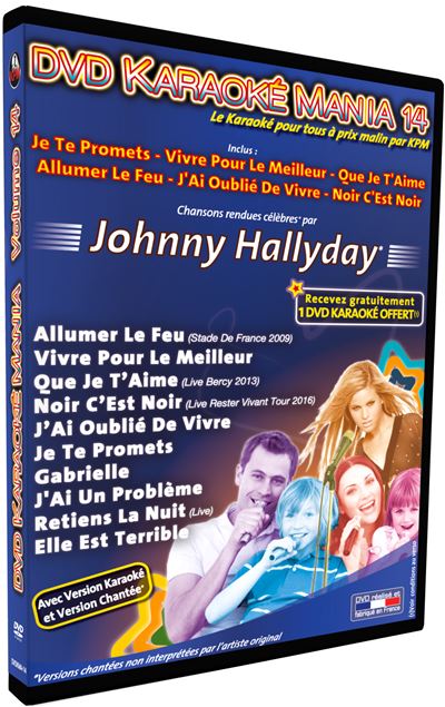 Karaoké Mania Volume 14 Johnny Hallyday DVD