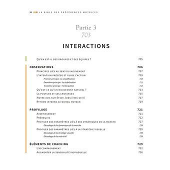 La bible des preferences motrices