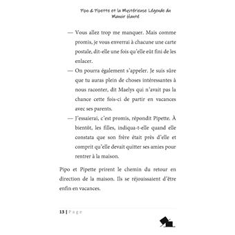Pipo et Pipette et la Mystérieuse Légende du Manoir Hanté