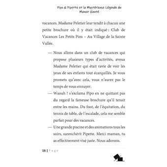 Pipo et Pipette et la Mystérieuse Légende du Manoir Hanté