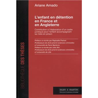 L'enfant en détention en France et en Angleterre