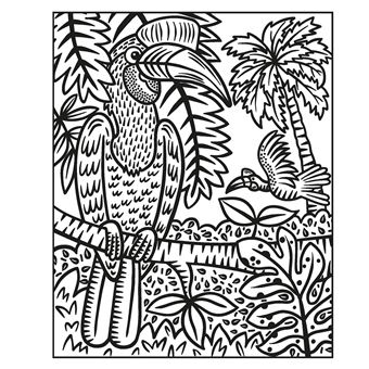 La forêt tropicale - La peinture magique