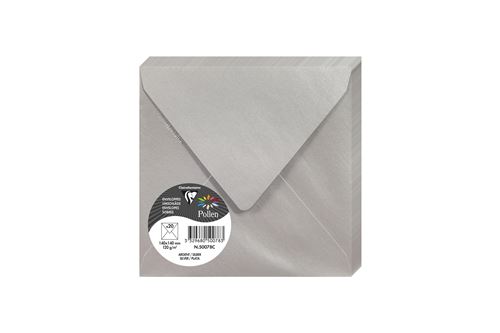 Lot de 25 enveloppes Pollen 14 x 14 cm Blanc irisé - Carte de  correspondance - Achat & prix