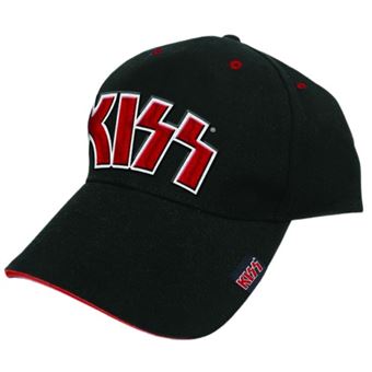 Casquette Kiss Unisex Red On White Logo