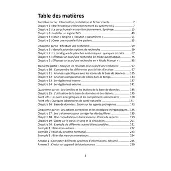 Manuel professionnel pour logiciels NLS de Biorésonance