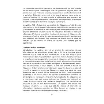 Manuel professionnel pour logiciels NLS de Biorésonance