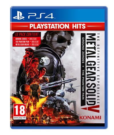 Pochette avant du jeu Metal Gear Solid V The Definitive Experience Playstation Hits PS4