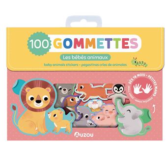 Ma pochette de 100 gommettes  - les bébés animaux