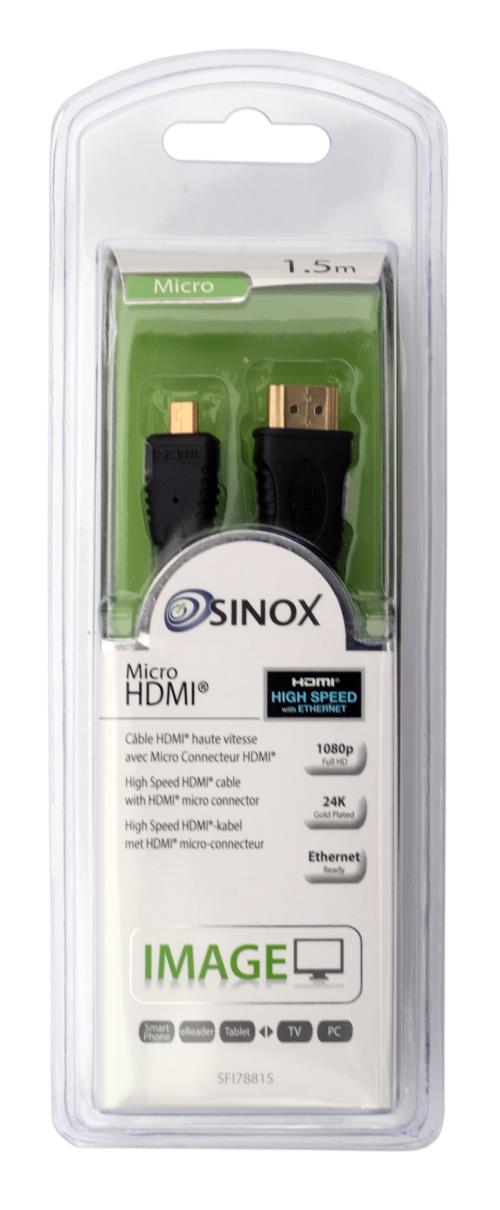 Câbles vidéo GENERIQUE Cordon HDMI vers micro HDMI pour mobiles et appareils photo numeriques de