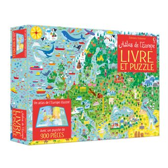 Coffret Atlas de l'Europe (Livre et puzzle)