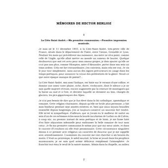 Mémoires de Hector Berlioz