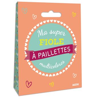 Ma super fiole a paillettes multicolores
