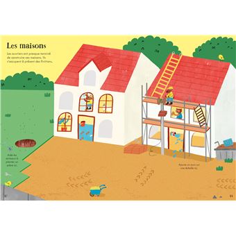 Les chantiers - Mes petits autocollants Usborne