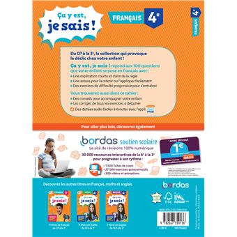 Ça y est, je sais ! Français 4e