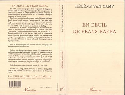 En deuil de franz kafka