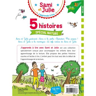 Sami et Julie Fin CP- CE1  5 histoires Spécial nature
