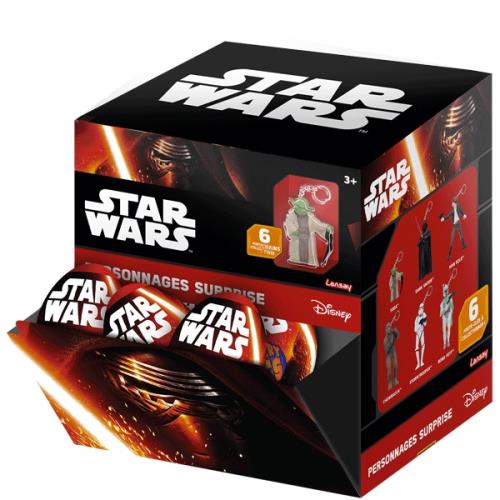 Œuf surprise avec Figurine porte-clés Star Wars Lansay 4,5 cm