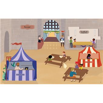 Le château fort - Autocollants Usborne