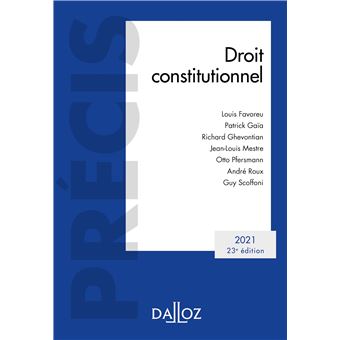 Droit constitutionnel 2021 - 23e ed.