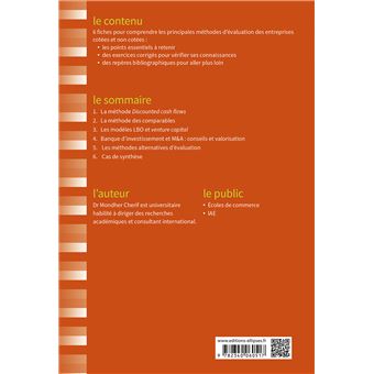 Fiches de valorisation des entreprises