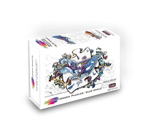 Eureka 2D Rainbowooden Puzzle - Blue Whale