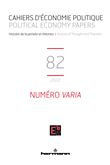 Cahiers d'économie politique n° 82