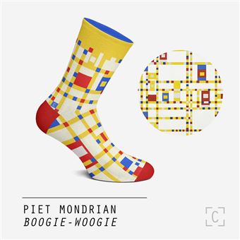 Chaussettes Curator Socks Piet Mondrian Boogie-Woogie