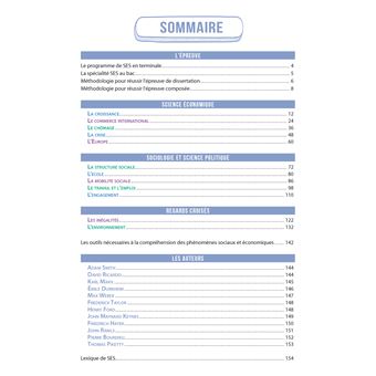 Réussir l'épreuve de spécialité SES au Bac - Tle générale