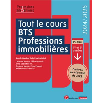 Tout le cours BTS Professions immobilières