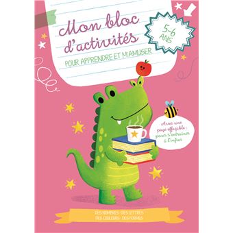Le crocodile - Mon bloc d'activités pour apprendre et s'amuser