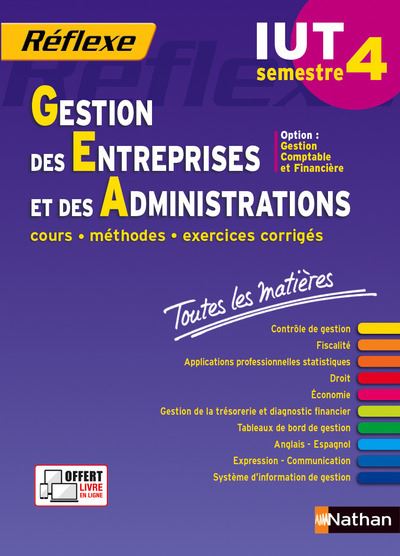 Gestion des entreprises et des administration, Semestre 4, IUT, OPT, CF