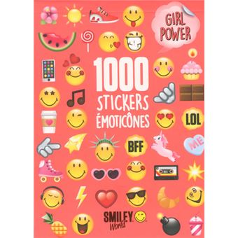 1000 stickers émoticônes - Girl Power