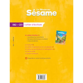 Le nouveau Sésame Cahier d'écriture EB2-CE1
