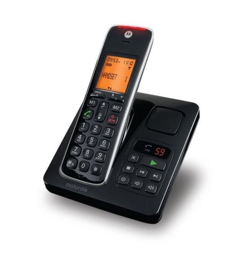 MOTOROLA DECT CD211 SOLO BLACK SENIORS ANSWERING MACHINE
