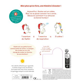 Livre son - Les émotions de Gaston - Je suis en colère