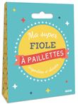 Ma super fiole a paillettes argentees et dorees