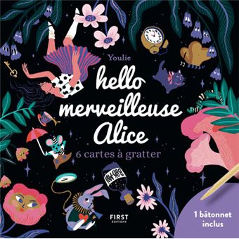 Hello merveilleuse Alice - 6 cartes à gratter
