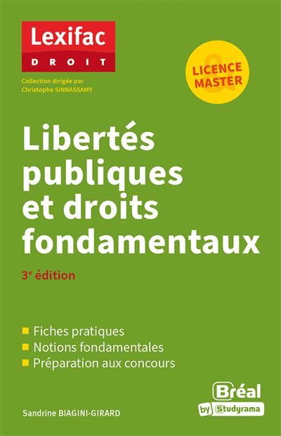 Libertés publiques et droits fondamentaux - Sandrine Biagini-Girard - broché