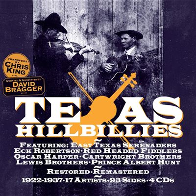 TEXAS HILLBILLIES 1922-1937/4CD