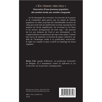 Un témoin très pâle