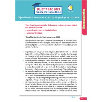 Annales Objectif BAC 2024 - Français 1res STMG - STI2D - ST2S - STL - STD2A - STHR