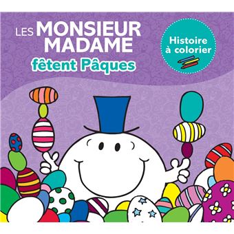 Monsieur Madame - Histoire à colorier "Pâques"