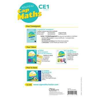 Cap Maths CE1 Éd. 2020 - Cahier de Géométrie-Mesure